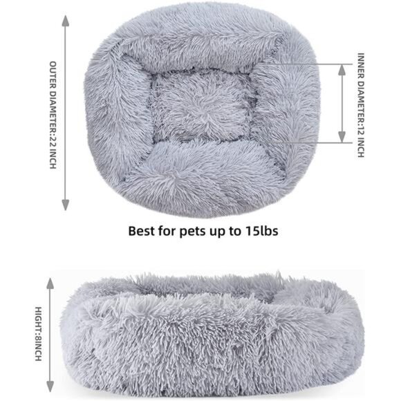 Cat Bed for Indoor Cats,Dog Beds for Small Dogs, Dinosam Small Dog Bed, Soft - Picture 7 of 7